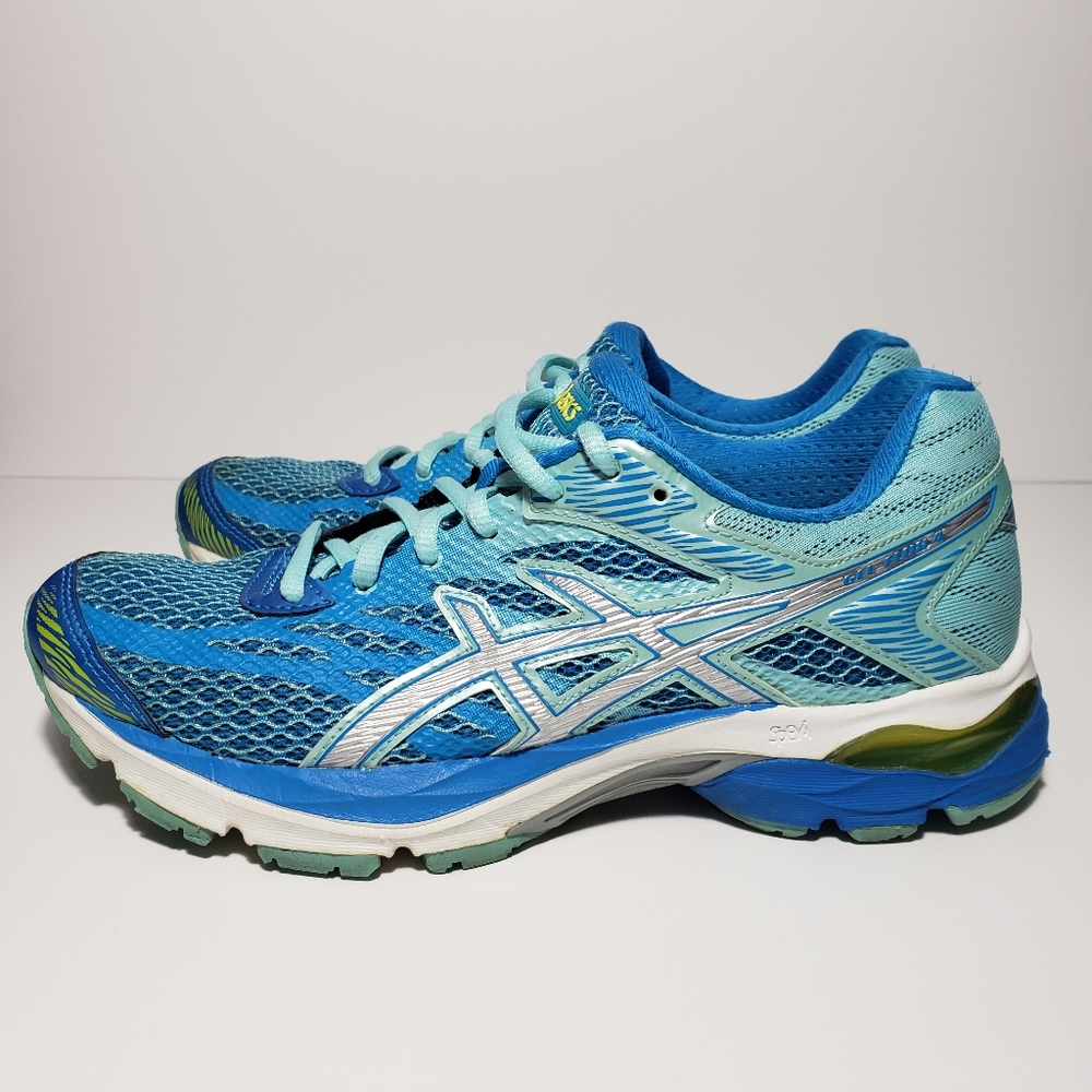 Women's ASICS GEL Flux 4 Athletic Running Shoes Diva Blue/Silver Sz 6.5 SN T764N - Picture 5 of 9
